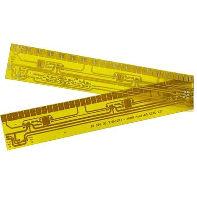 1 লেয়ার নমনীয় PCB বোর্ড হলুদ কভার ফিল্ম 1 Oz কপার PCB