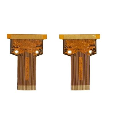 ভালো দাম 2 লেয়ার নমনীয় পিসিবি সার্কিট বোর্ড 1oz 0.3 মিমি হলুদ কভার ফিল্ম অনলাইন