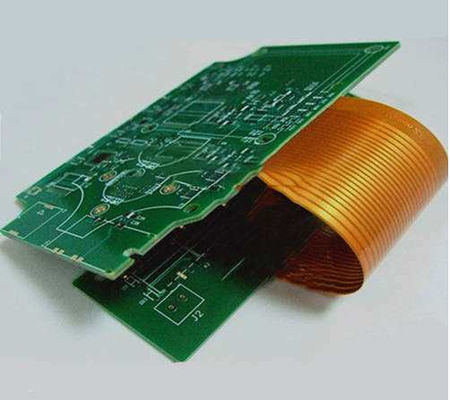 ভালো দাম 6 স্তর Rigid Flex PCB FR4 এবং PI Materail 4mil লাইন প্রস্থ কালো এবং হলুদ কভারলে ENIG অনলাইন